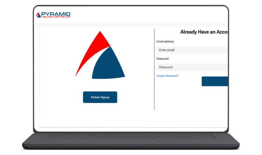 Pyramid B2B Portal screenshot